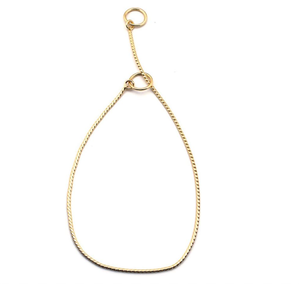 Halsband van messing, choke <span class=keywords><strong>chain</strong></span>, slangketting, trekkoord, training, wandelen - Product Image 4