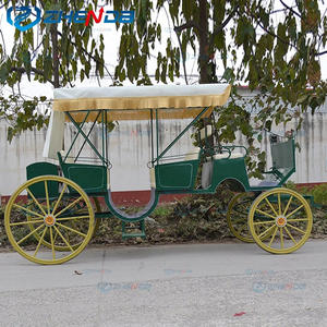 Calèche de Tourisme et de <span class=keywords><strong>Mariage</strong></span> Vert Foncé Style Champêtre, Fabriquée en Chine - Product Image 2