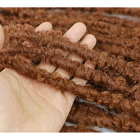 12 Tresses au crochet Butterfly Locs de 14 pouces 1B 4 27 30 BUG #   Extensions de cheveux au crochet en faux locs papillon doux pour femmes