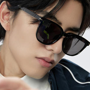 Gafas de sol para hombre Dl-28216, montura de metal TR, lentes TAC con protección UV400, color negro, montura grande, para uso en exteriores. - Product Image 4