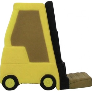 Cadeaux promotionnels personnalisés avec logo, balle anti-stress en mousse PU en forme de chariot élévateur, balle anti-stress en forme de chariot élévateur - Product Image 1