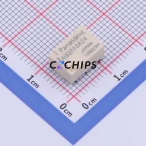 AGQ200A24Z Signal Relay SMD,7.2x10.6mm Relay 24V 2 Changeover: 2C (DPDT-Changeover)::: 110V-DC/125V-AC AgPd+Gold Plated - Product Image 1