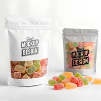 Sachet Doypack refermable pour snacks, biscuits, bonbons, avec logo personnalisé, finition noire mate, fenêtre transparente, emballage pour noix de cajou, sachet Mylar