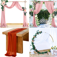 Tissu de drapage pour grande arche de mariage BH-267 pour la décoration de plafond et de fond de scène de cérémonie de mariage