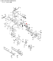 Pignon de rouleau d'alimentation en fer industriel G5213-254-000 pour machine à coudre automatique de fixation de boucle de ceinture Pièces MOL-254