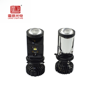 Projecteur super lumineux lentille de phare LED Mini H7 H4 LED ampoules de phare Laser Bi voiture lentille de projecteur LED