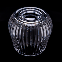 Ensemble tasse à thé et soucoupe en verre moderne de luxe de 100ml verres réutilisables conception simple pour une utilisation en cadeau
