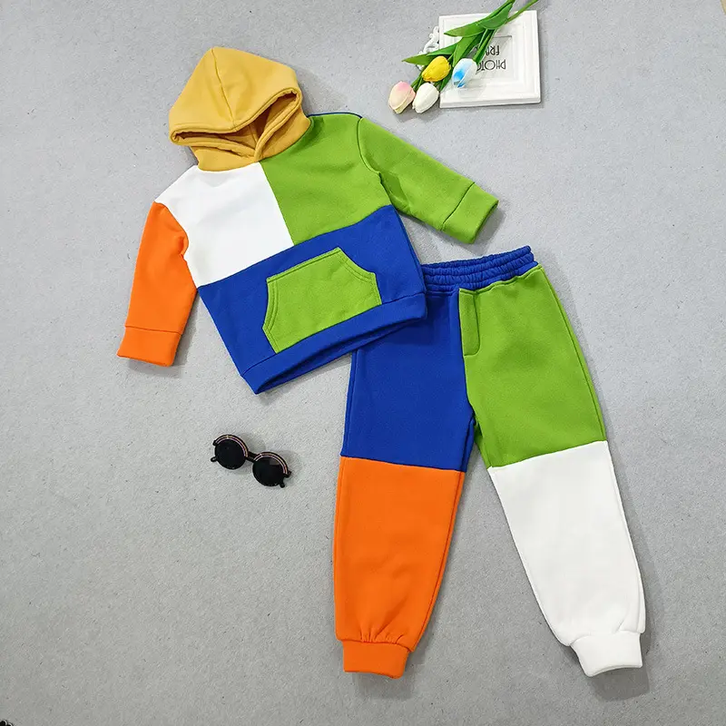 Лидер продаж, 2022 одежда для детей в американском стиле, Новый Модный повседневный костюм с длинным рукавом, свитер с капюшоном