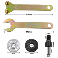 Kit de 5 Piezas de Accesorios para Amoladora Angular, Llave de Conversión, Varilla de Conexión para Disco de Corte, Madera, Metal, Rueda de Pulido