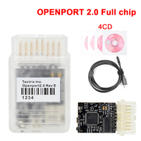 Herramienta de ajuste de chip ECU Tactrix Openport 2.0 ECUFLASH con 4CD Open Port 2.0 J2534 Chip completo para conector OBD2 de Mercedes-Benz