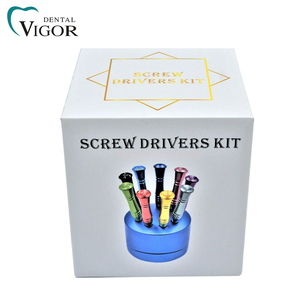 Kit de tournevis micro pour abutments dentaires métalliques, 9 pièces, coloré, pour implants dentaires - Product Image 6