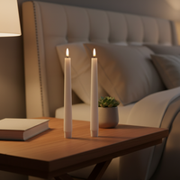 Bougie LED sans flamme Matti avec télécommande, décoration d'intérieur, lumière de bougie LED sans flamme pour la décoration de table de mariage