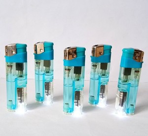 Cũng được bán màu xanh trong suốt điện tử nhẹ hơn Thiết kế cổ điển nhựa cho thuốc lá cho quà tặng doanh nghiệp nhà máy bán buôn - Product Image 1