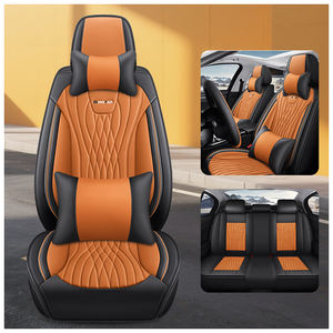 Funda Protectora de Asiento de Coche de Cuero de Lujo Suave, Estilo Ejecutivo, Apta para las Cuatro Estaciones, para la Mayoría de los Vehículos - Product Image 1