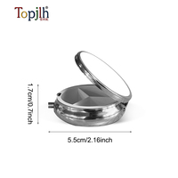 Topjlh Boîte à pilules à 4 compartiments avec porte-clés, supports vierges pour sublimation, cadeaux personnalisés avec logo, accessoires de voyage, articles promotionnels pour boutiques de cadeaux