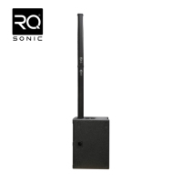 Sistema de Altavoces de Columna Activos RQSONIC AC66 Dual de 10 Pulgadas, Sistema de Sonido Profesional de Neodimio, Altavoz de Columna