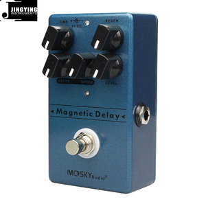 Jingying 2025 Fábrica Hand-Built Série Magnética <span class=keywords><strong>Delay</strong></span> <span class=keywords><strong>Echo</strong></span> 2-em-1 Guitarra Elétrica Baixo Efeito Pedal Peças de Guitarra & Acessórios - Product Image 3