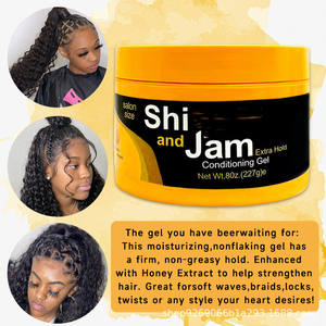 Vendeur chaud <span class=keywords><strong>Gel</strong></span> de contrôle des bords de qualité Salon taille en vrac flocons hydratants longue durée pour les cheveux bouclés grossier crépus 4c <span class=keywords><strong>Gel</strong></span> de tressage - Product Image 6