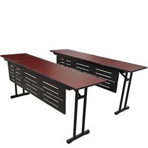 Huiqianhuan Folding Conference <b>Table</b> Rectangle Metal <b>Legs</b> <b>Foldable</b> For Hotels Banquets Outdoor Training - Product Image 5