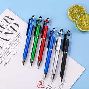 ปากกาลูกลื่น3อิน1สำหรับการพิมพ์แบบกำหนดเองปากกาลูกลื่นพลาสติกสีฟ้าพร้อมหน้าจอสัมผัสและที่ยึดโทรศัพท์มือถือ - Product Image 4