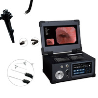 Gastroscope et coloscope vétérinaire portable tout-en-un GEIWRE HD-340 avec système d'imagerie vidéo endoscopique vétérinaire pour chien