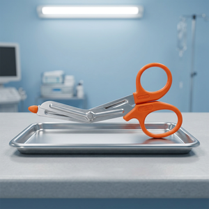 Ciseaux chirurgicaux universels pour paramédicaux, avec embout de précision, manche rouge, en acier, instrument médical manuel pour opérations chirurgicales - Product Image 2