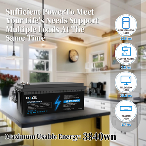 Batería LiFePO4 de 12.8V 200Ah 2560Wh para almacenamiento de energía solar en el hogar, Power Wall, 2000 ciclos, IP65 - Product Image 2