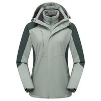 Chaqueta de Esquí Impermeable 3 en 1 Unisex de Alta Calidad, Transpirable, Cortavientos, para Montañismo al Aire Libre, con Capucha
