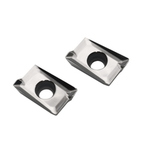 Plaquettes de fraisage en aluminium revêtues PVD Apkt1003 pour jantes de voiture en alliage d'aluminium HRC45-55 Garantie 3 ans OEM