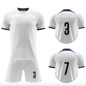 2025 gros 100% Polyester adultes Football Football rétro maillot ensemble personnalisé Football uniforme France Football maillots - Product Image 5