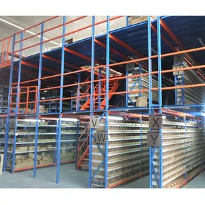 Steel Structure Warehouse Storage Heavy Duty Mezzanine Attic Shelves Racking Systems
