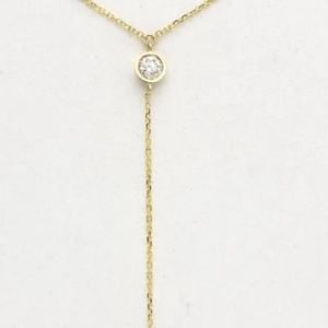 Collar con Colgante de Diamante Creado en Laboratorio DEF VS1 VVS2, Joyería de Oro de 10K para Boda, Regalo - Product Image 3