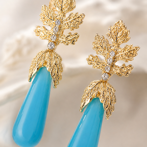 Orecchini vintage a forma di foglia d'acero, eleganti orecchini pendenti in stile boho, colore oro, accessori di bigiotteria alla moda per donna - Product Image 3