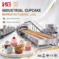 Ligne complète de production de cupcakes pour enfants entièrement automatique HG, machines de production de cupcakes animaux, SUS304, qualité alimentaire, 100-1000 kg/h