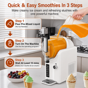 Machine à glace intelligente Lushie <span class=keywords><strong>2</strong></span> L, longue durée, <span class=keywords><strong>2</strong></span>-en-1, électrique, pour la maison et la cuisine - Product Image 5