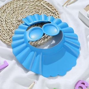 Chapeau de douche réglable et écologique pour bébés, imperméable, motif dessin animé, pour le bain et le nettoyage - Product Image 1