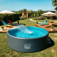 Spa gonflable sur mesure 4*1.2m, durable, en PVC, avec matériau Drop Stitch, pour adultes et enfants