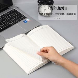 A5 Linen Notebook Hardcover Elastic Band High Quality <b>Diary</b> Business Office <b>Work</b> Enterprise Customized LOGO Festival Gifts - Product Image 5