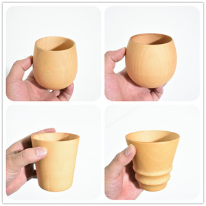 Wholesale 250ml Wooden Teacups Coffee <strong>Mug</strong> Wine <strong>Mug</strong> for Drinking Tea Coffee Wine <strong>Bee</strong> Natural Solid Wood <strong>Mug</strong> Wooden Cup - Product Image 2