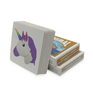 High Quality Kids Educational Games Animal Picture Pattern English Learning Card Teaching Flash Card Custom