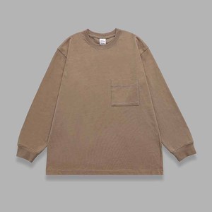 Venta al por mayor personalizada de la calle de los hombres fuera del hombro <span class=keywords><strong>camiseta</strong></span> 100% algodón de gran tamaño de <span class=keywords><strong>manga</strong></span> <span class=keywords><strong>larga</strong></span> Camisetas con bolsillo - Product Image 3