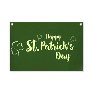 ธงผ้าใบ St. Patrick's Creek ขนาด 2.5*1.6 ฟุต มาพร้อมกับหัวเข็มขัดทองแดง 2 อัน - Product Image 6