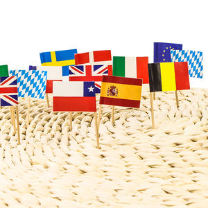 Индивидуальные зубочистки с флагом страны США, национальные флажки, фирменные флажки для зубочисток, напечатанные на День независимости - Product Image 4