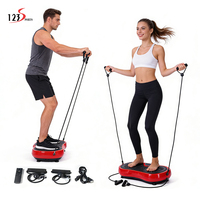 123Sports Fitness Relax puissance personnalisée Crazy Fit Machine de Massage plaque de Vibration électrique ABS plate-forme de Fitness pour lymphatique