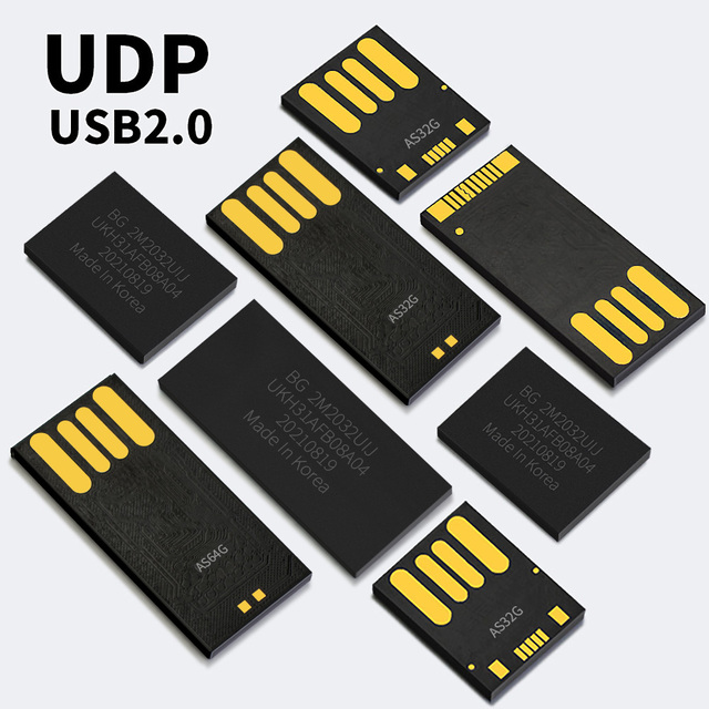 Cheap Bulk Tray UDP Chip USB 2.0 128GB 64GB 32GB 16GB 8GB 4GB 2GB 1GB Black Flash Drive UDP Chip Without case