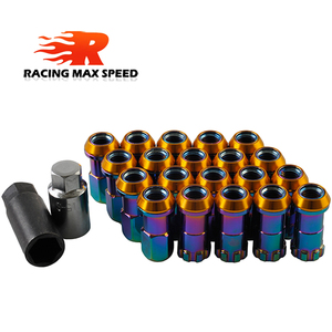 RACING Racing — jeu d'écrous <span class=keywords><strong>de</strong></span> pneu <span class=keywords><strong>de</strong></span> voiture, 20 pièces, moyeu <span class=keywords><strong>de</strong></span> <span class=keywords><strong>roue</strong></span> <span class=keywords><strong>de</strong></span> course, revêtement chromé en titane, Anti-vol, M12x1.25 m12x1,5 - Product Image 4
