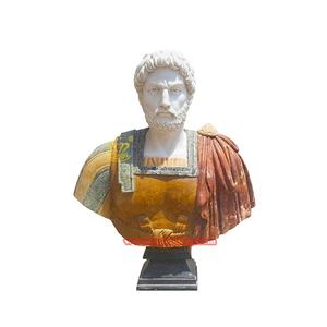 Statues de bustes pour hommes grecs en <span class=keywords><strong>marbre</strong></span> pour villa d'hôtel, sculptées à la main, design moderne, pour le salon et la décoration de jardin. - Product Image 4