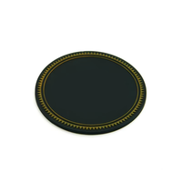 Sous-verre personnalisé 10*0.4cm en silicone/PVC/caoutchouc 3D, moderne, écologique, imperméable, lavable, souple, pour tasses et tables JuOu