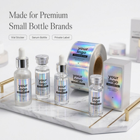 Autocollants en vinyle imperméables InjexMed, autocollants adhésifs pour logo, impression de motifs de produits, autocollants pour flacons de peptides de 3 ml et 10 ml