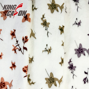 Kingcason Thấp-Trọng Lượng Mô Hình Khác Nhau Thiết Kế Mịn Da Thân Thiện Thoải Mái Jacquard Flannel Lông Cừu Vải Cho Nightshirt - Product Image 1